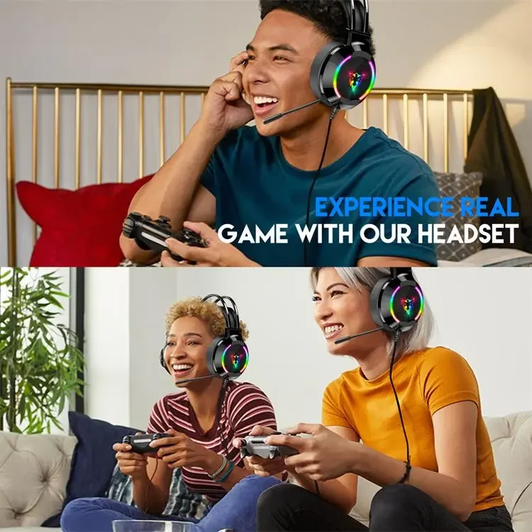 IDOL G606 Headphones 7.1 Surround Sound Gaming Headset Detachable Microphone Gaming Headset