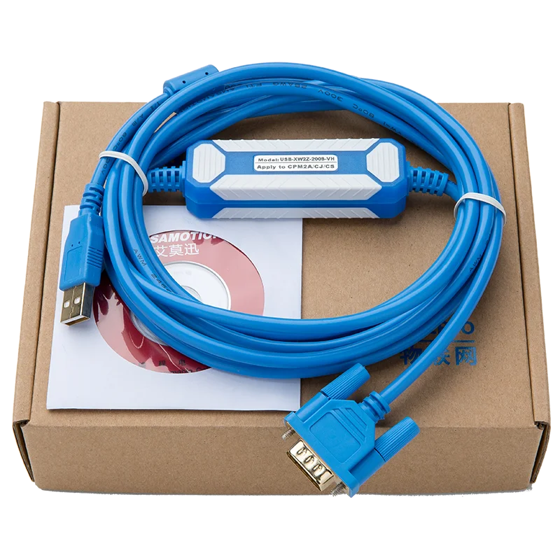 Amsamotion USB-XW2Z-200S-CV Suitable Omron CQM1/C200HE/CS Series PLC Programming Cable