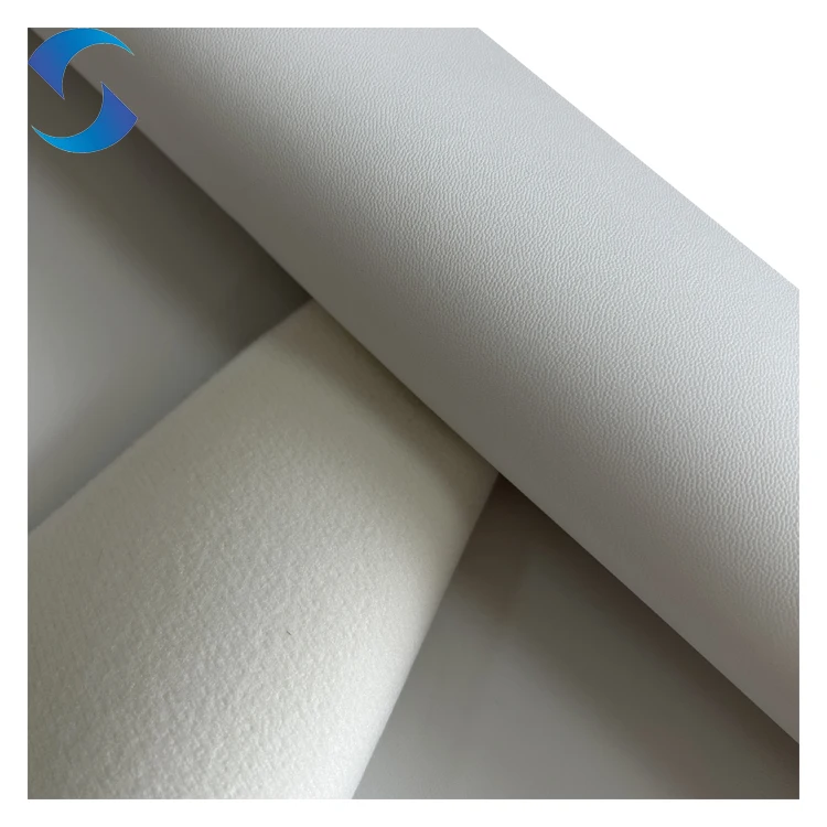 Home deco fabric PVC leather textile raw material stretch synthetic faux leather fabric for sofa furniture fabric for car seat