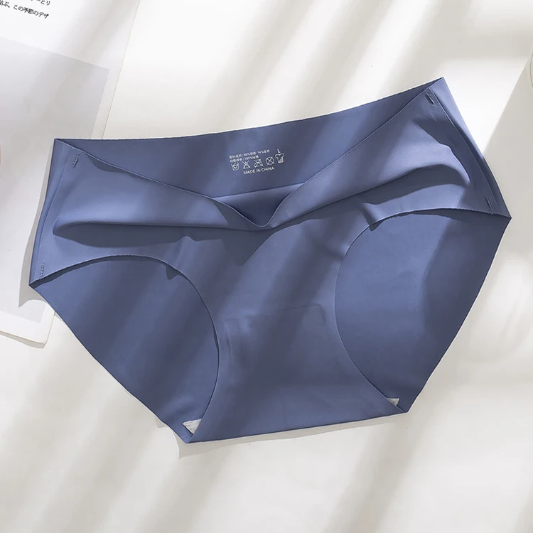 Wholesale one piece briefs underpants seamless panties bragas ropa interior femenina female ice silk underwear for women
