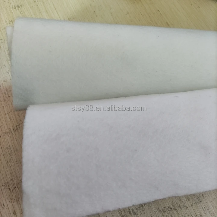 200g geotextile engineering fabric white permeable gardening moisturizing highway concrete short fiber non-woven geotextile