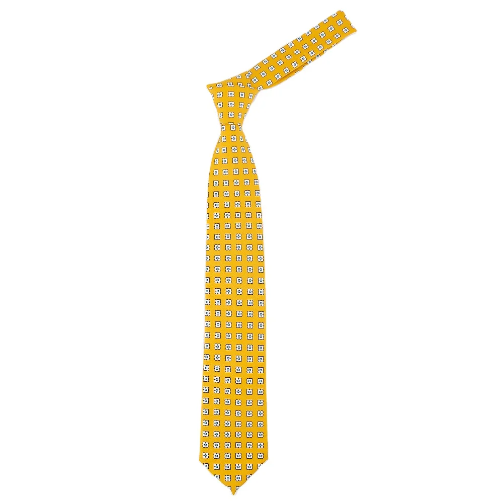 JinBan Repreve RPET Fabric Handsome Printing Silk Ties Men Necktie