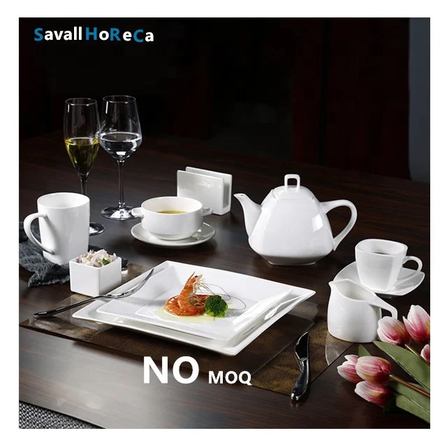 Savall HoReCa star hotel catering dinner table set porcelain dinner set bone china dinner set