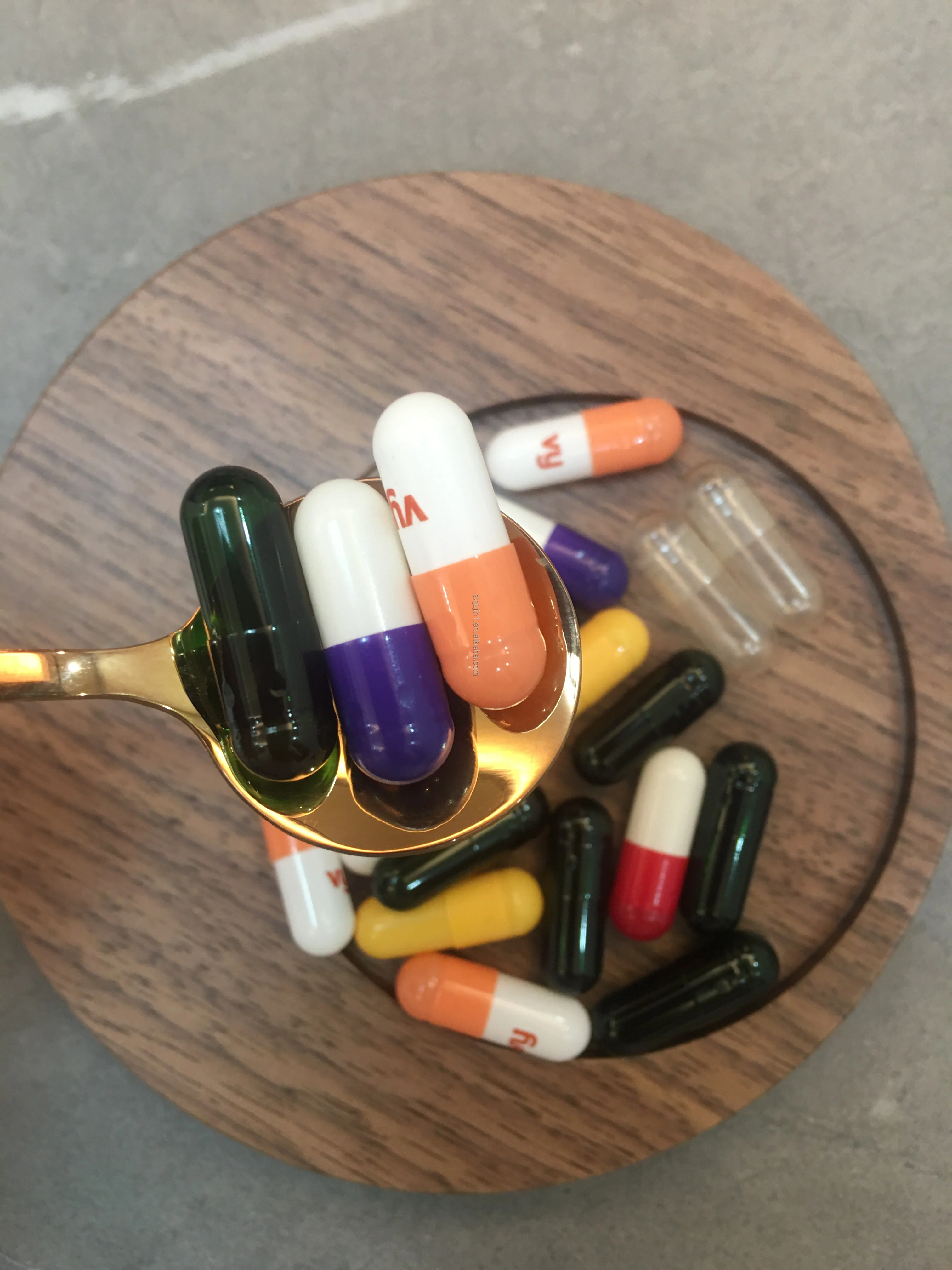 Customized Blue Separate Empty Capsule HPMC Raw Material Halal & GMP Certified