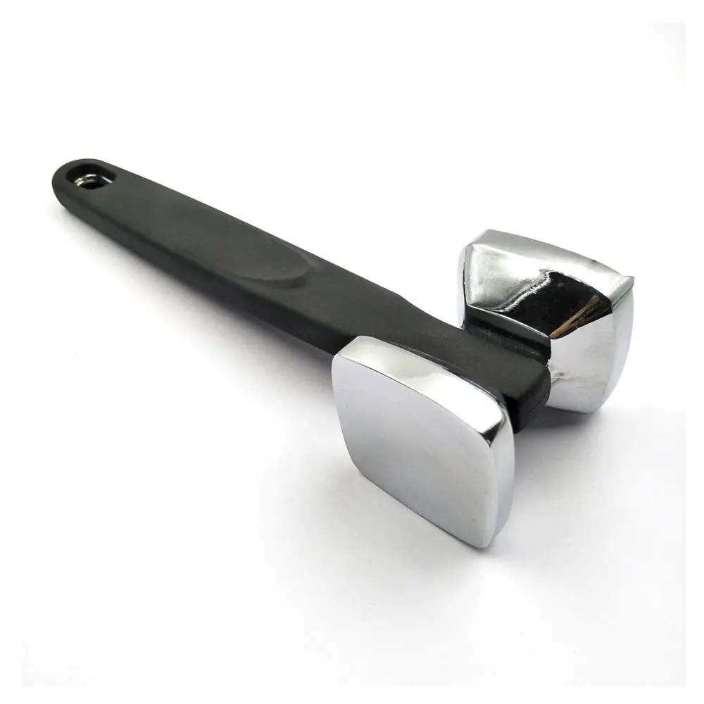 Latest tenderizer meat tender stainless steel meat hammer with plastic handle for kitchen