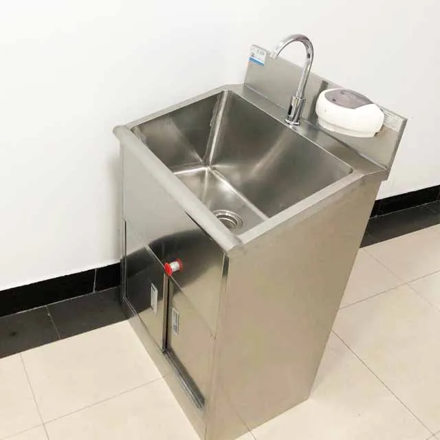 
High quality 304 hospital stainless steel hand washing sink 