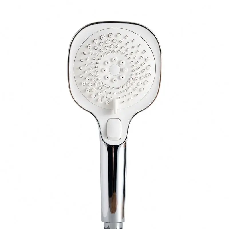 AS7H Nano Mist Spray Square Hand Showers Water Saving Button 3 Functions Handheld Shower Head for Bath & Shower Faucets