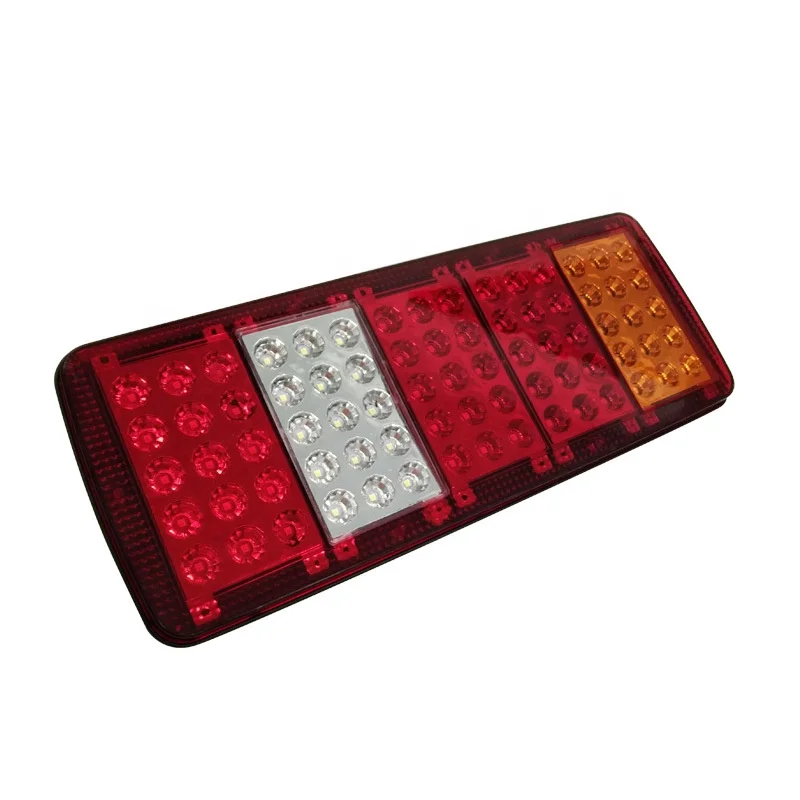 Waterproof Universal Clear Lens Truck Rear Tail Lights 24V For Trailer