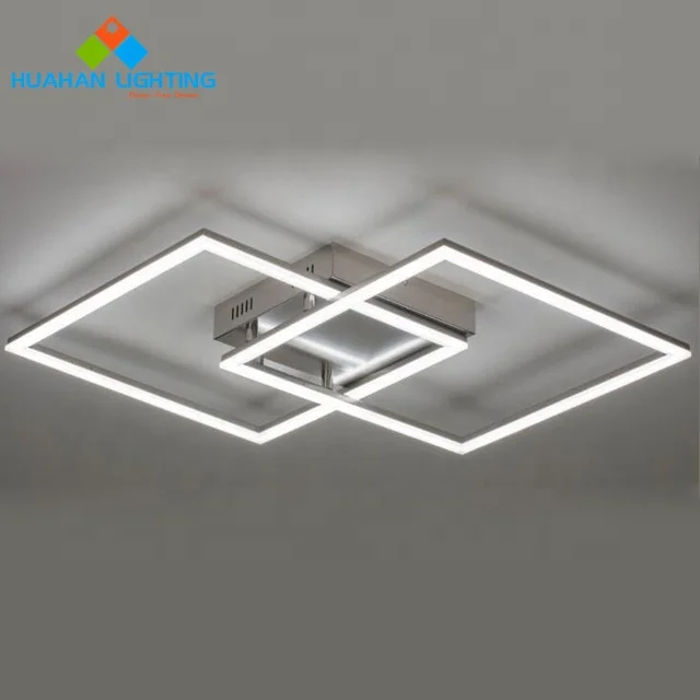 Design Ceiling Lamp 24W 30x30 Led Square Decorative Light Residential Led Ceiling Light Surface Mounted Huahan Lighting Modern