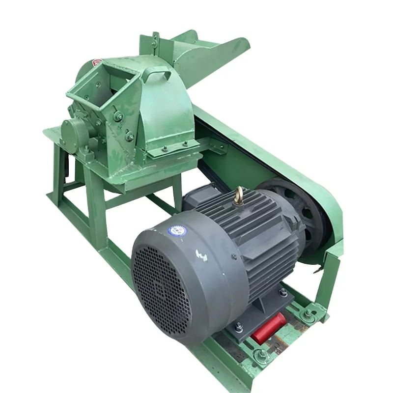 420 type 11kw sawdust making machine wood crusher garden pruning branch crusher manganese steel blade