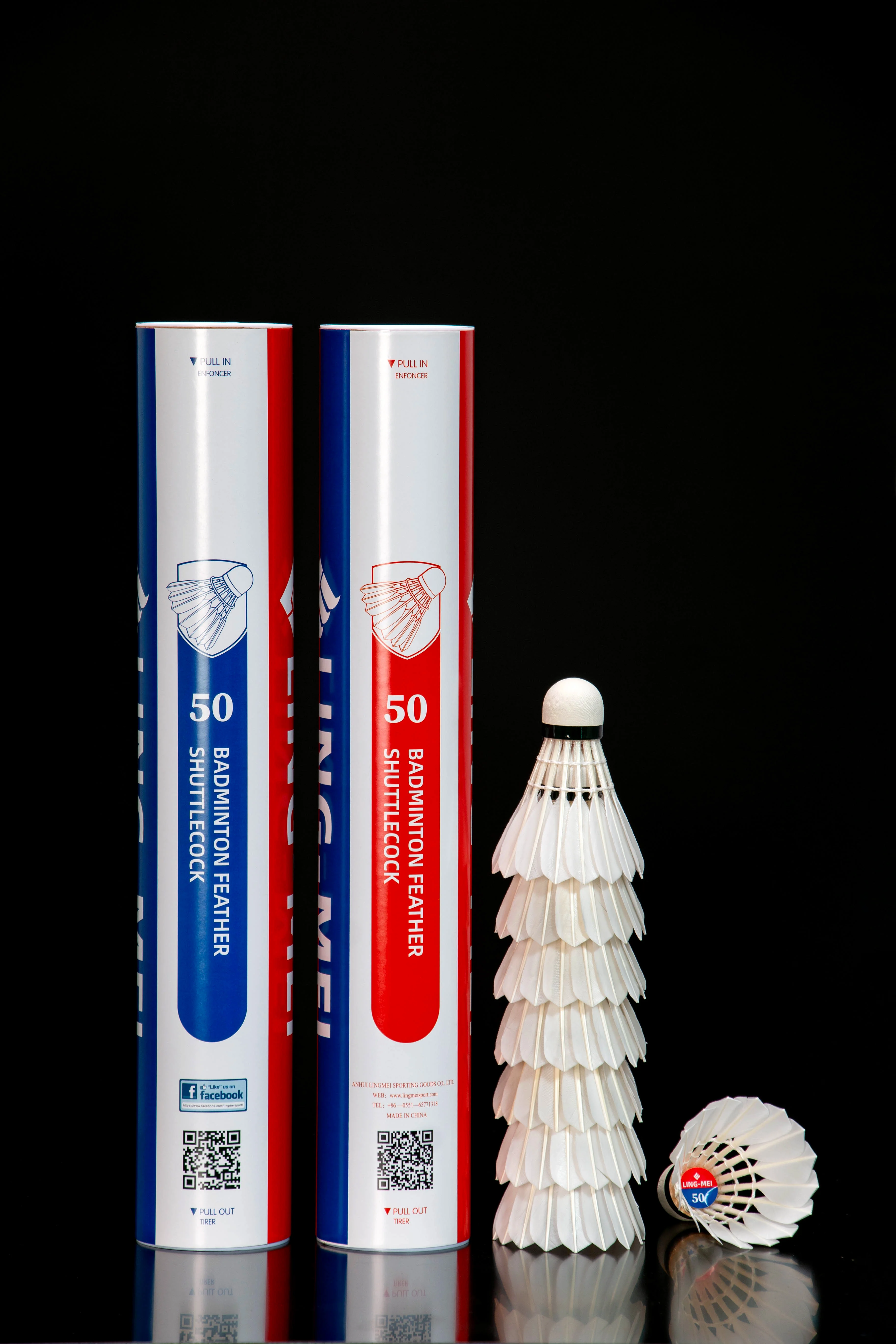 Bestsellers around the world Direct Sales from Origin Badminton Shuttlecock Shuttles Ball Goose Duck Feather LINGMEI-50