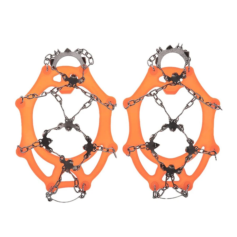 Outdoor 12 Teeth Ice Cleat Spikes Crampons Silicone Anti-skid Crampons