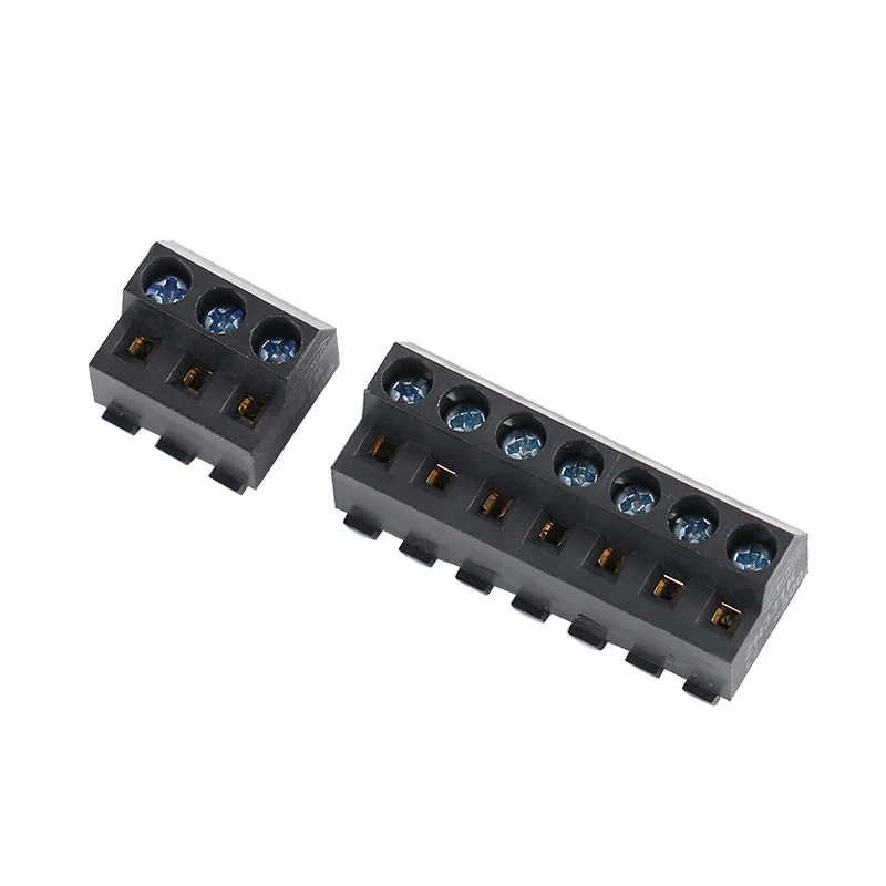 5.00mm Pitch PCB Screw Terminal Block 300V 30A Black Connector Terminal Block For Power