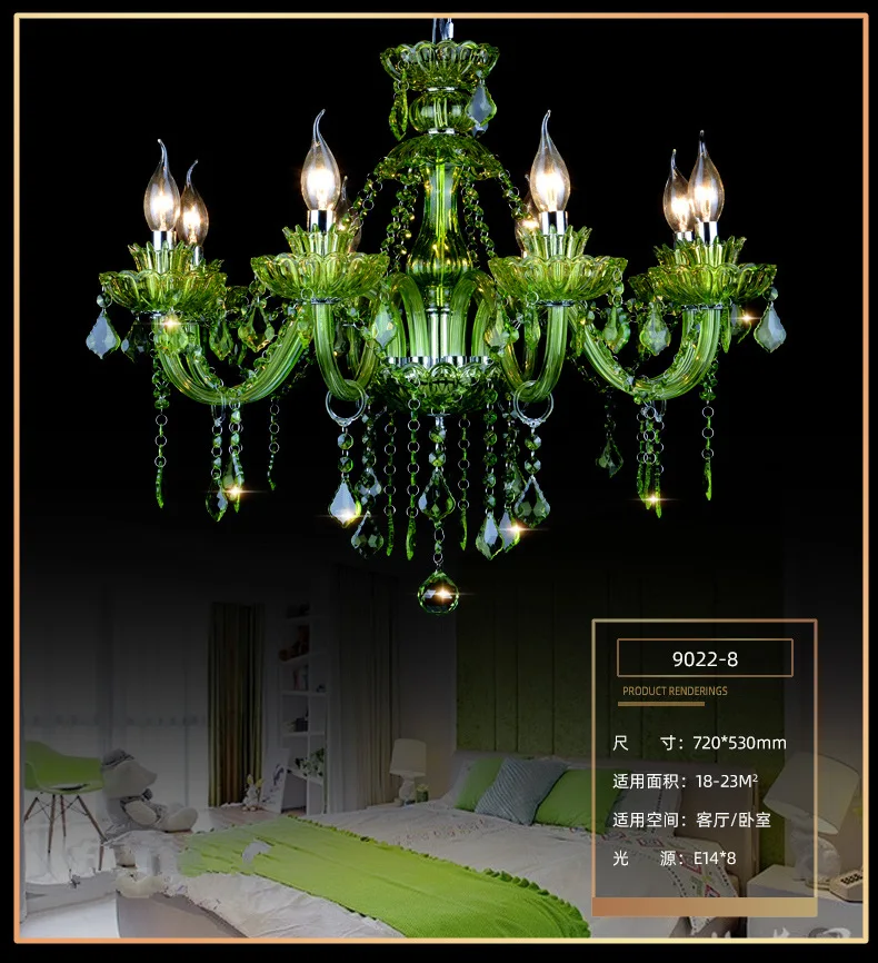 Hot Sale Stained Glass Lampshade With Crystal Antique Style Table Reading Light Tiffany Lamp For Living Bedside/Bedroom/Cafe