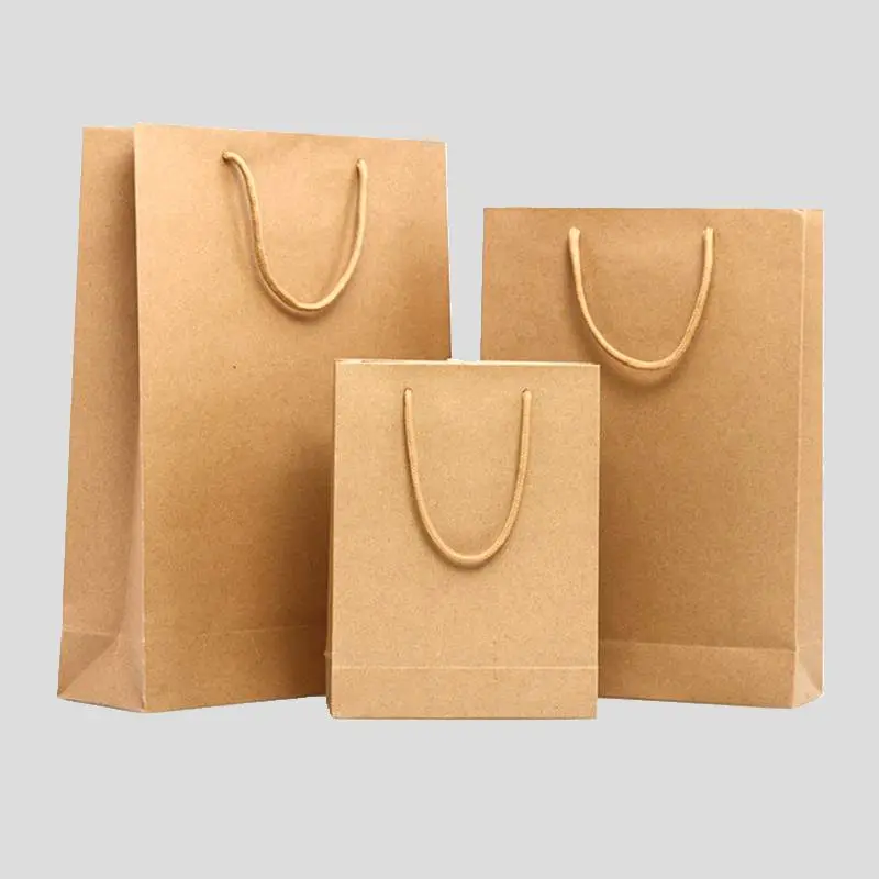 
customized clothes kraft paper sack in different color 