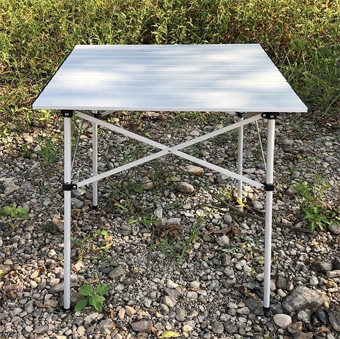 Outdoor portable folding camping table aluminum ultralight folding table