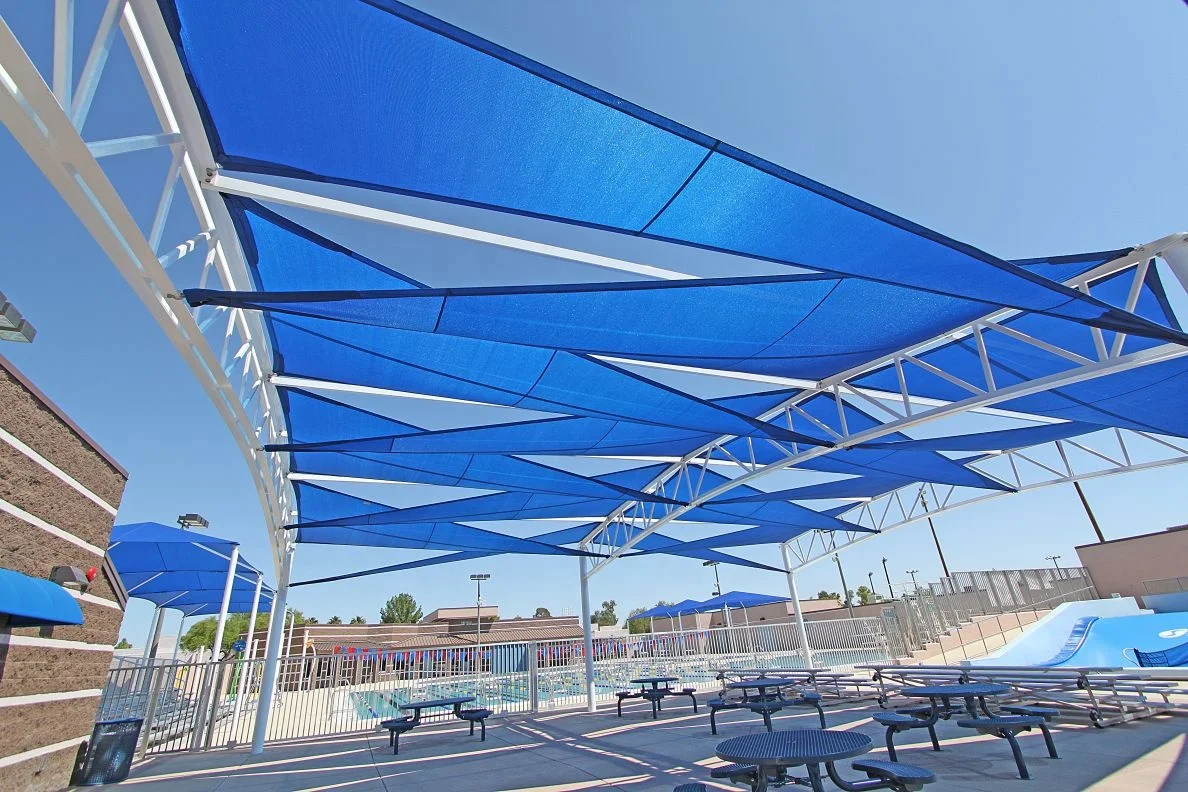 Manufacturer Produce Garden Line Sun Shade Sail 100% PE Rain Proof Rectangle Canopy Sail Shade Outdoor 4*5 m