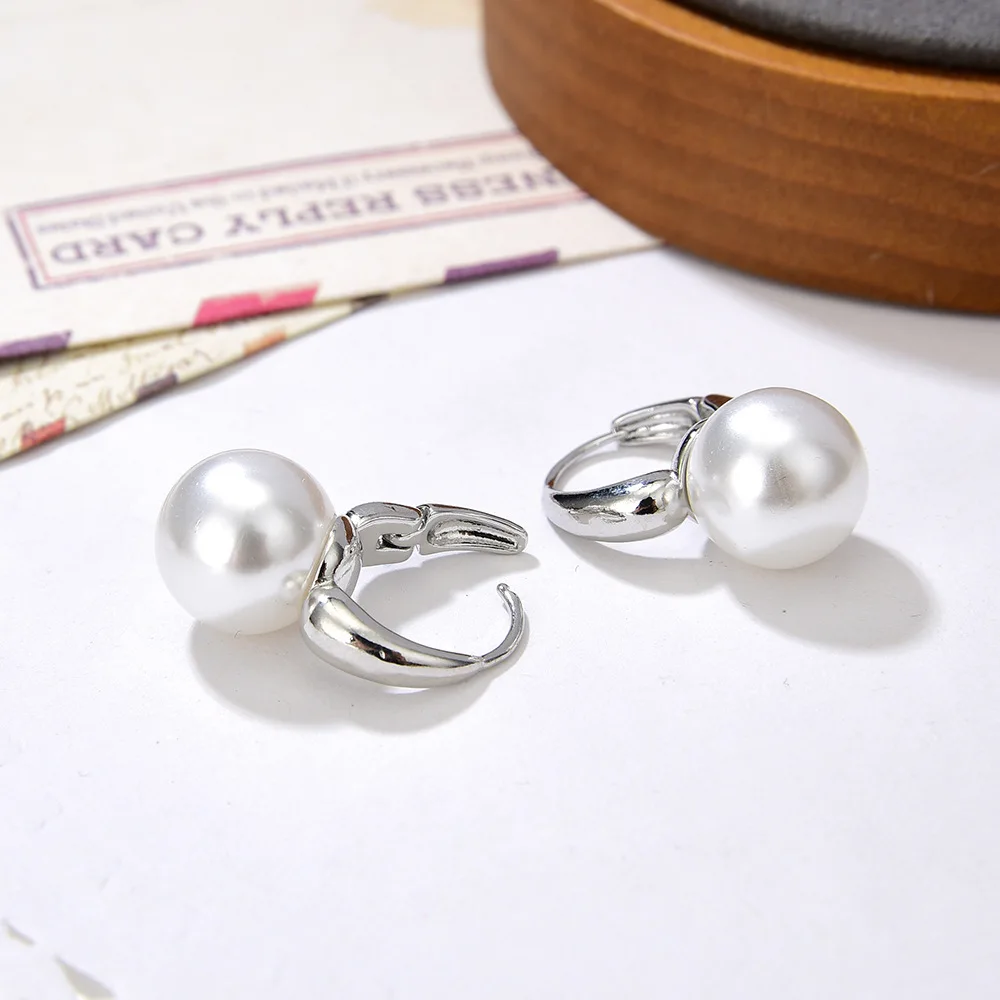 European and American popularity with round imitation pearl women earrings jewelry pearl drop earrings for women