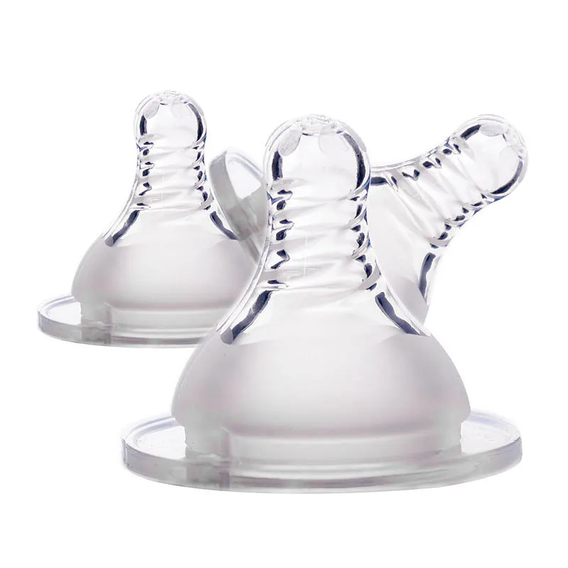 BPA Free medical grade Non-Toxic Baby wide neck Bottle Nipple Silicone Nipple Nipple teat for bottle replacement