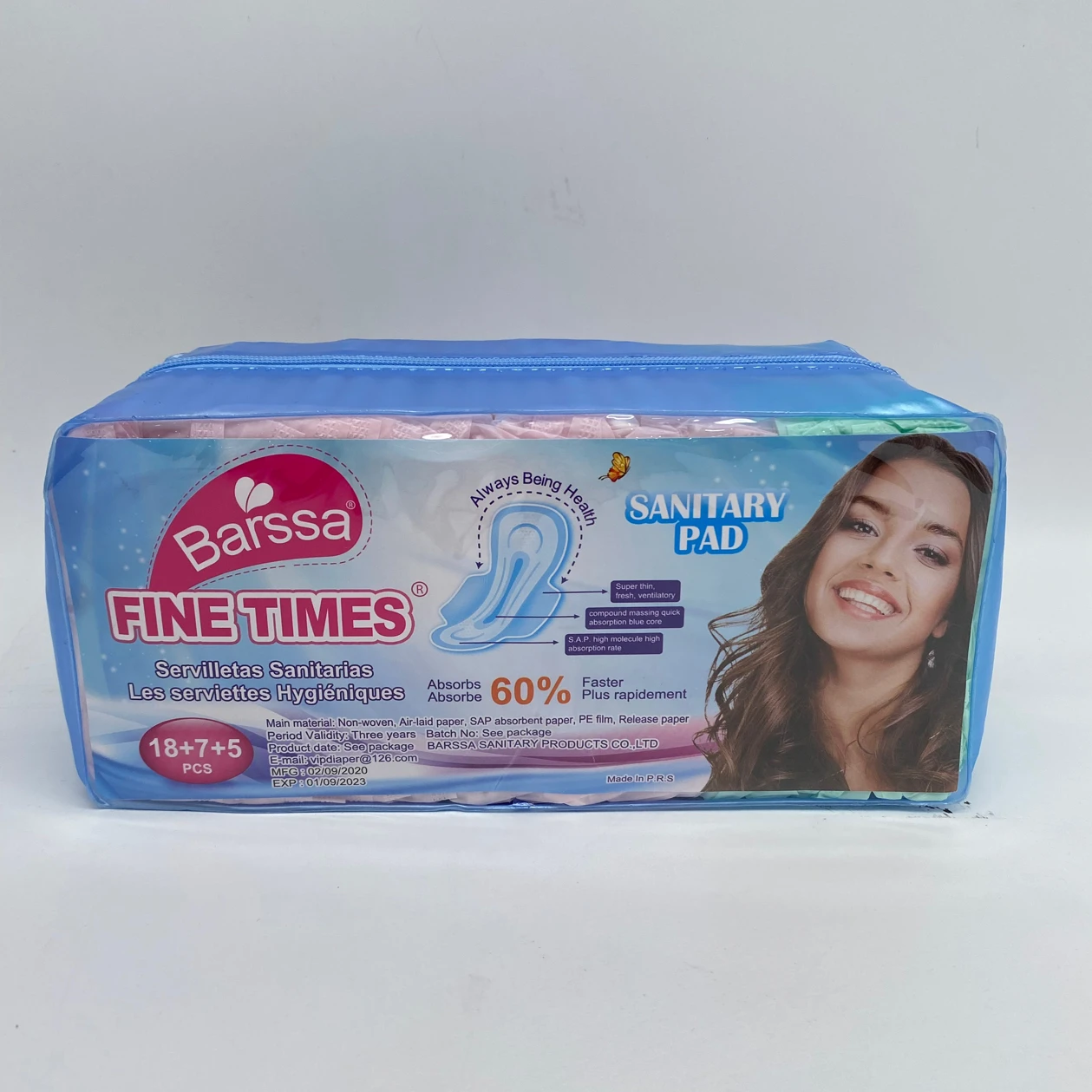 heavy flow thick herbal Virony zip packing women pads sanitary pads napkin manufacturer in china ODM OEM Low MOQ