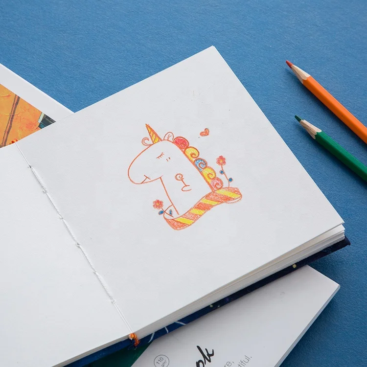 New arrival hardcover starry sky fashion square artist sketchbook for drawing