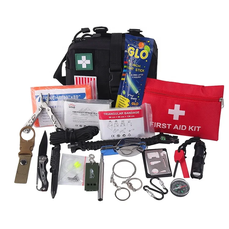 Adventure Molle pouch outdoor survival bag tactical gear set first aid bag for hiking