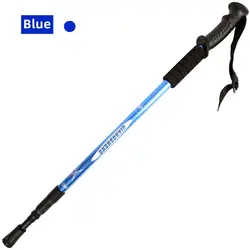 Manufacture Outdoor adjustable Mountain Climbing Aluminum Telescoping Foldable Walking Sticks Trekking Poles