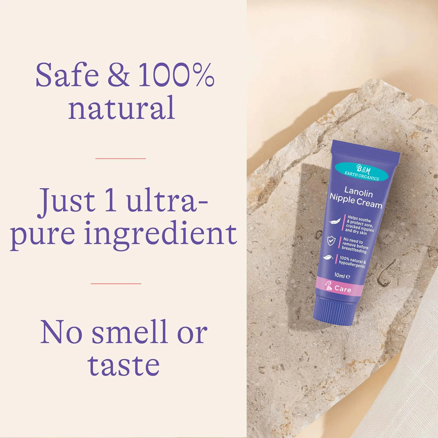 Lanolin Nipple Cream for Sore Nipple Cracked Skin Natural Single Ingredient Breastfeeding Essential