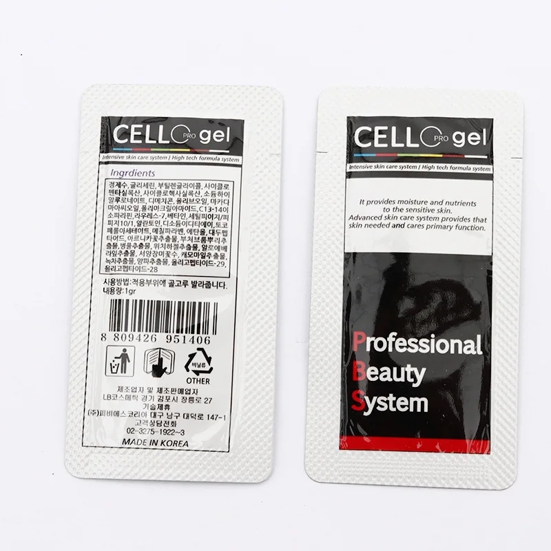 CELL line Gel 1g 100 pcs Beauty Skin Care System Small Pack Cream PMU Aftercare Tattoo After Korean Salon Recovery