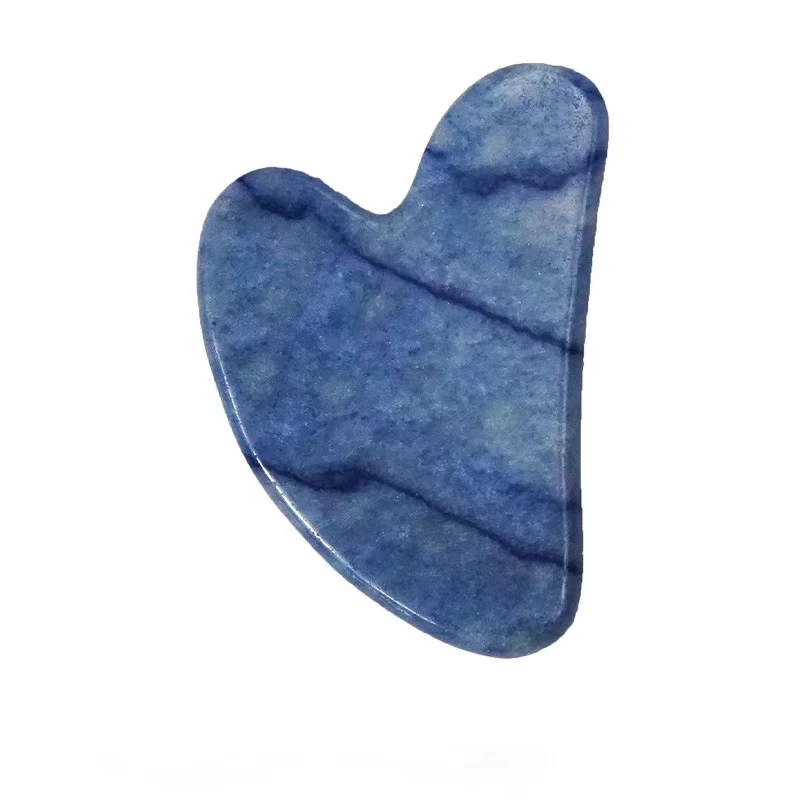 Custom Branded Gua Sha board facial massage skin heart-shaped jade with Overseas Warehouse Pick & Pack Services