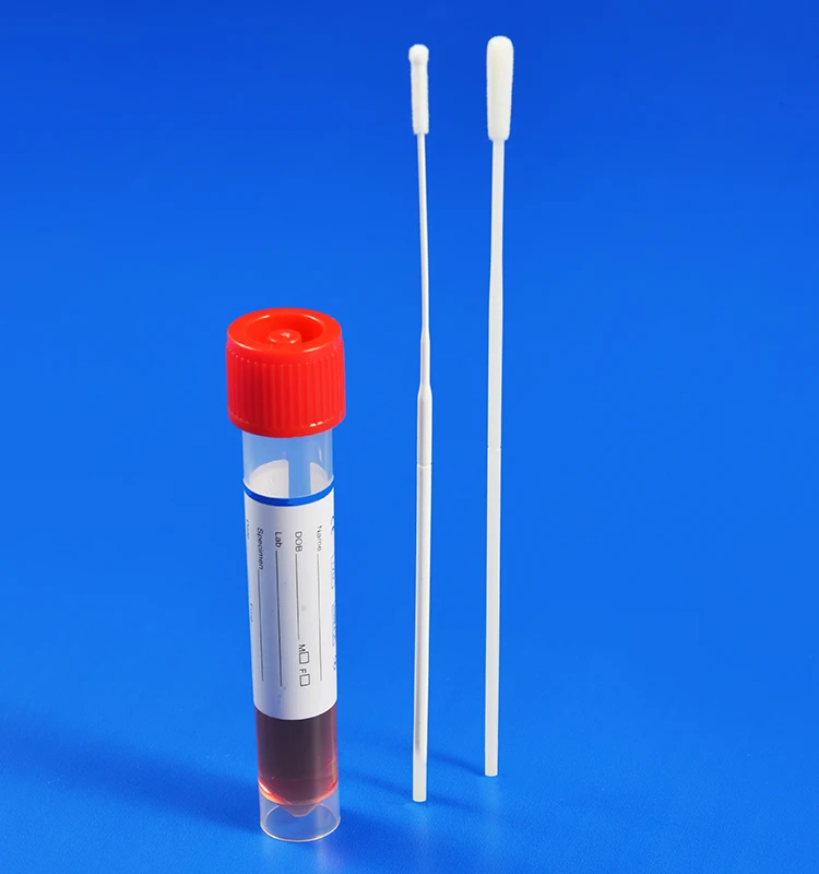 Quality CE Marked Rapid Test Sampling Kit 3ml Virus Solution Vtm Virus Collection Kit with Nasal Throat Nylon Swab