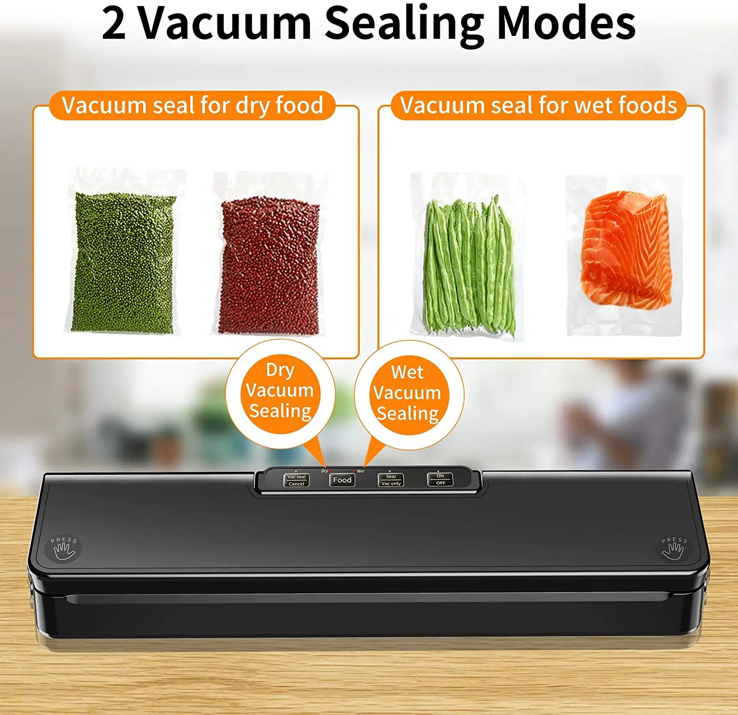 
Household Vacuum Sealer Food Saver Mini Bags Sealing Machine Kitchen Storage for seasoning/Snack/Meat/Nuts 