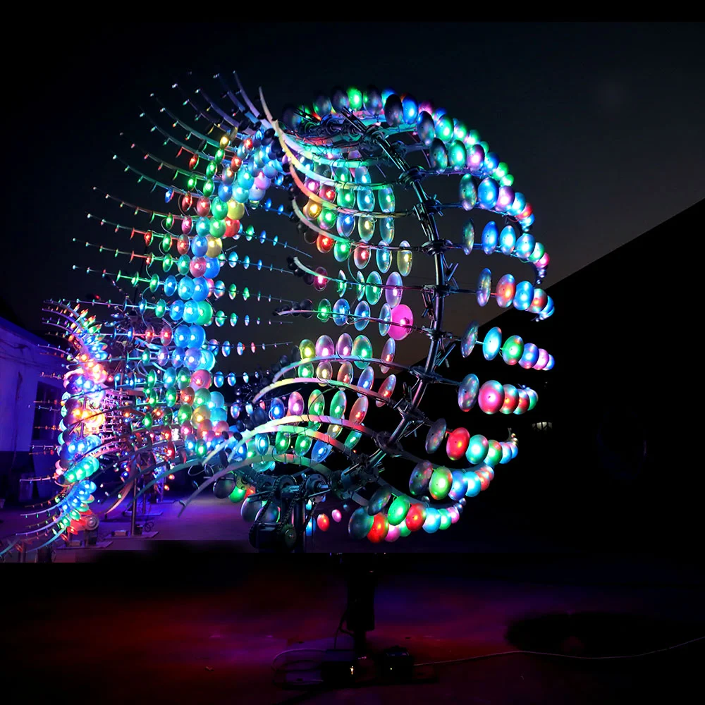 Fandiluo Abstract Modern Garden Large Stainless Steel Outdoor Metal Wind Kinetic Sculpture