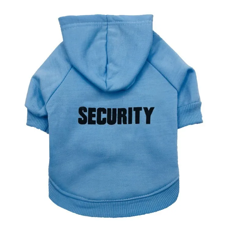Hot Puppy Clothing Soft Fleece Interior Fashionable Security Dog Hoodies
