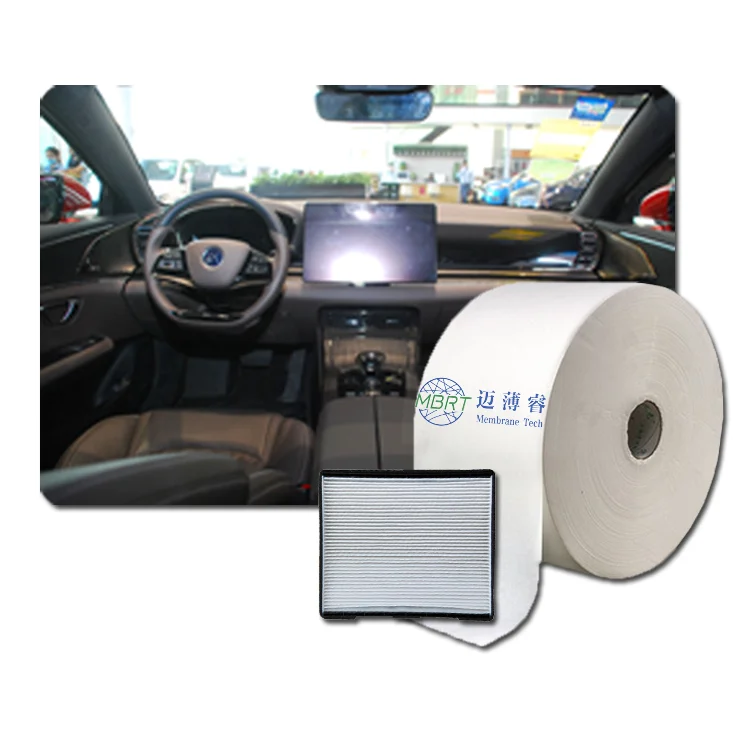Hepa Anti viral bacterial dust air purifier nano fiber filter media automobile cabin car ac air conditioner filters