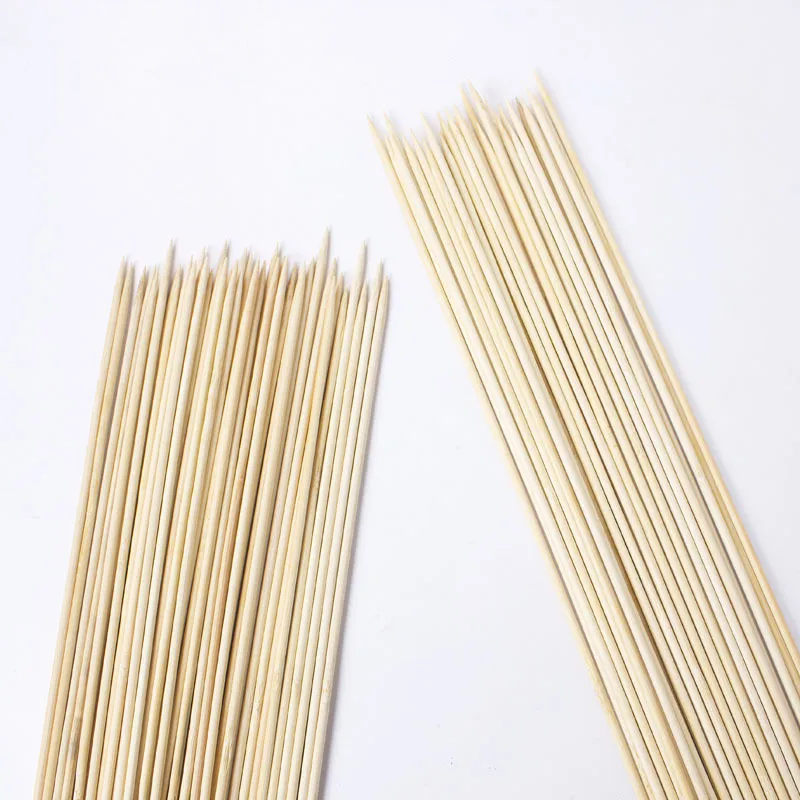 Biodegradable Natural Bamboo Fruit BBQ Barbecue Skewer Bamboo Sticks,wood kebab bbq skewers,bamboo skewer
