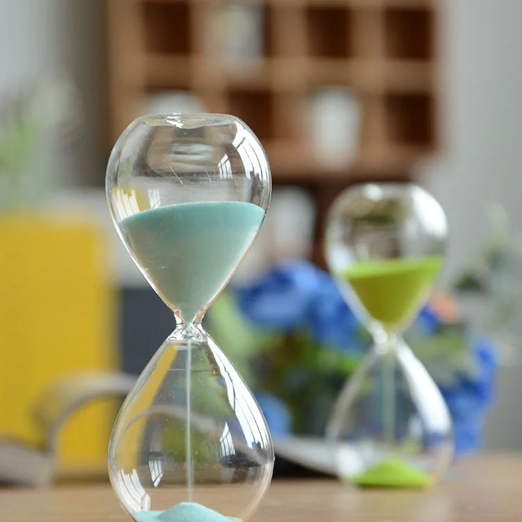 Wholesale White Half Hour Hourglass Timer Glass Sand Timers Hourglass