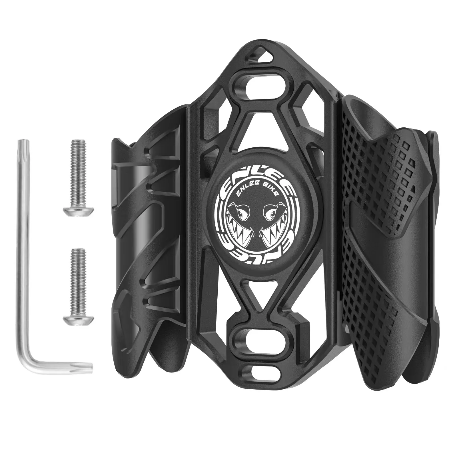 Yapears Multi- Function Armor Series Multi-Positional Fit and Enhanced Security Bike mount for Airtag with Pump Holder