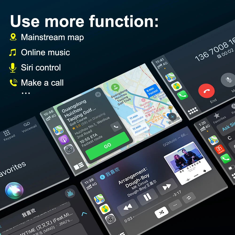 Беспроводная зеркальная ссылка Carplay Box AirPlay Для Audi A1 A3 A4 A5 A6 C7 A7 A8 Q3 Q5 Q7 S4 S5 S7