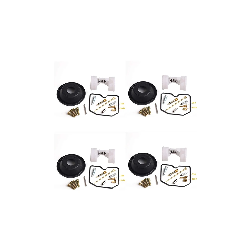 4 sets of carburetor repair kits for Kawasaki Zephyr 400 Keihin, floating and vacuum diaphragm configuration 1989-1996