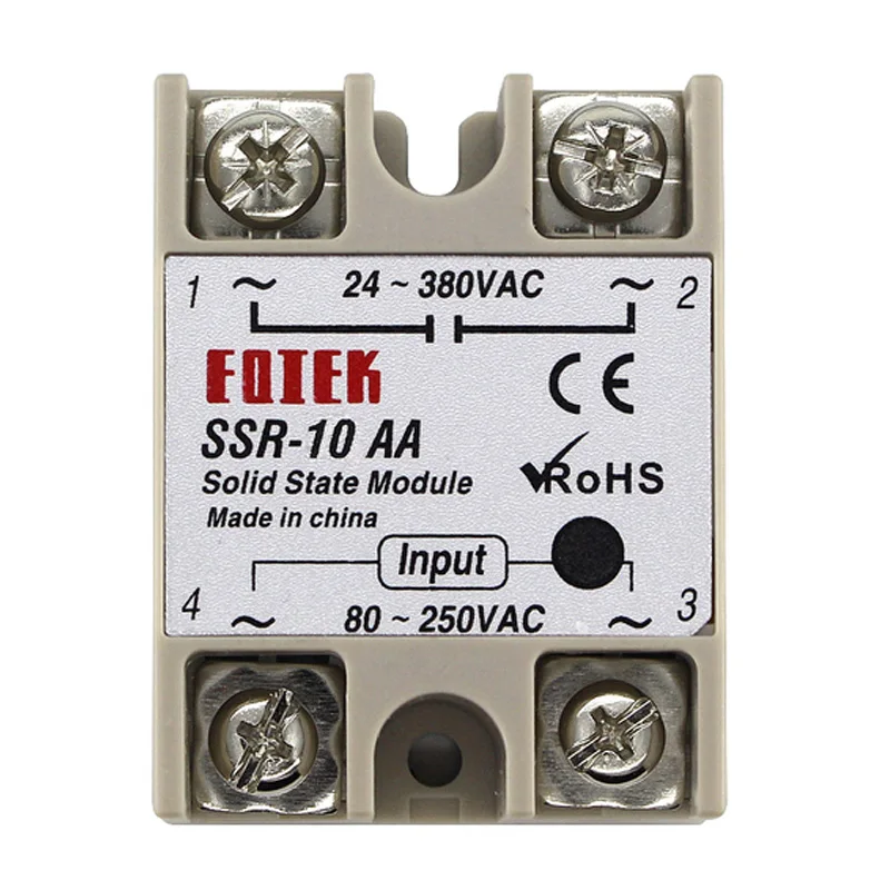 SSR-10AA SSR-25AA SSR-40AA 10A 25A 40A Solid State Relay Module 80-250V Input AC 24-380V AC Output solid state relay