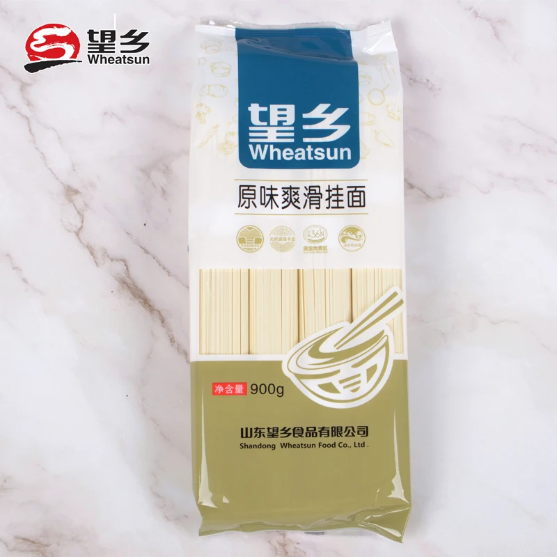 Healthy Food Wheat Flour Dry Noodles Fine Dried Noodles Low Salt Similar Rice Noodles Bag Packaging Customized Logo Machined