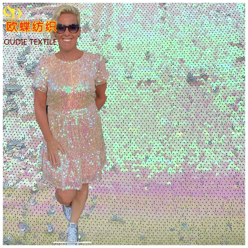 High quality mesh lace stone lace embroidery home textile 100% polyester bridal fabric luxury embroidery beads sequins