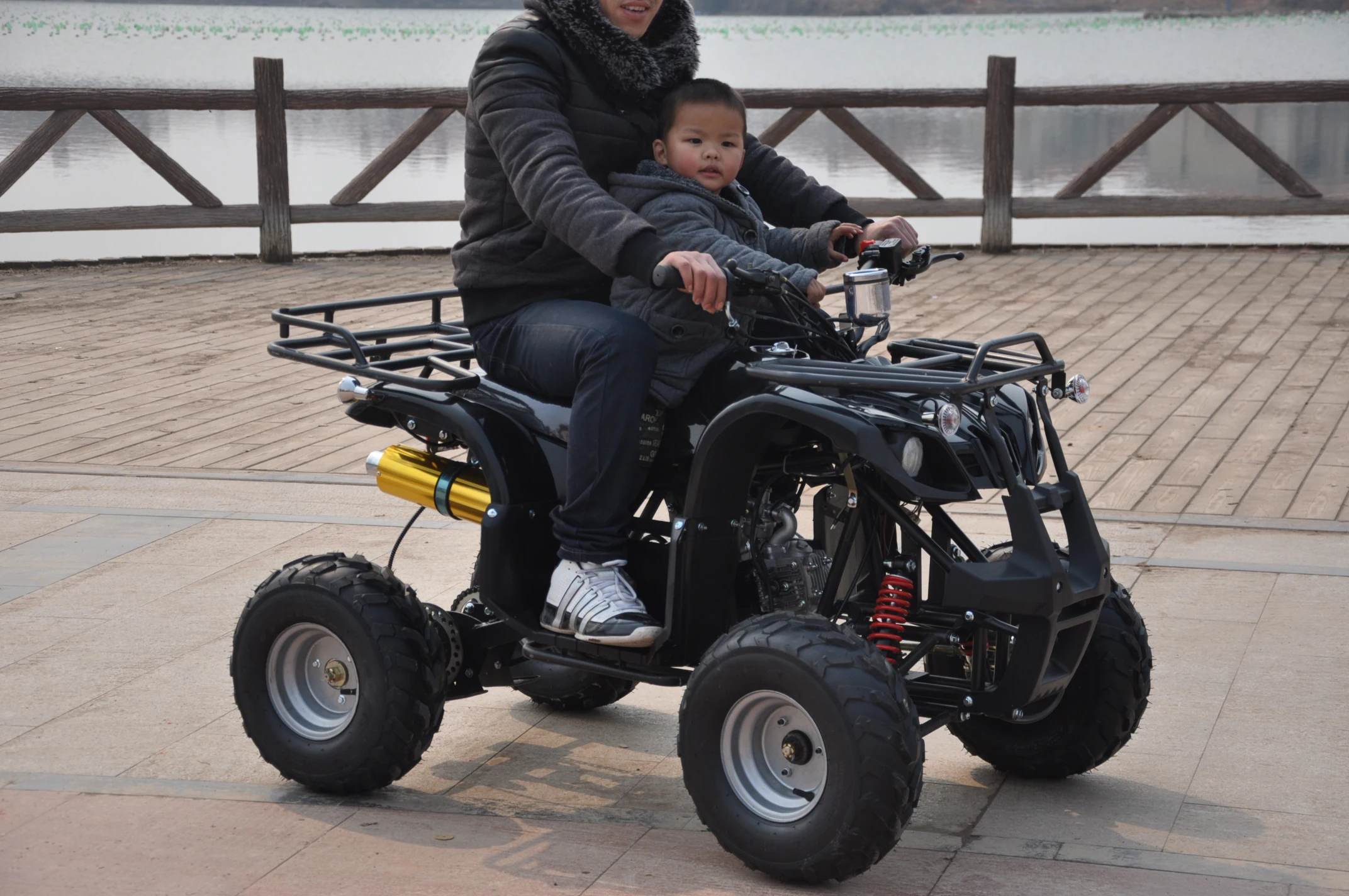 High quality 110CC/125cc, 4 stroke, single cylinder, air cooled , 3+1 engine quad bikes atv for sale