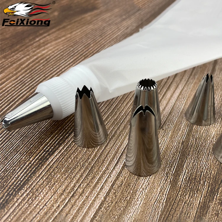Cake Decorating Pen Cream Bag Stainless steel Nozzles Piping Baking Accessories