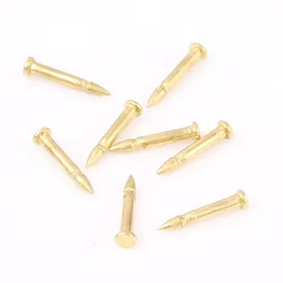 2.0*8 mm Raw Brass Pin for Brooch Clasps