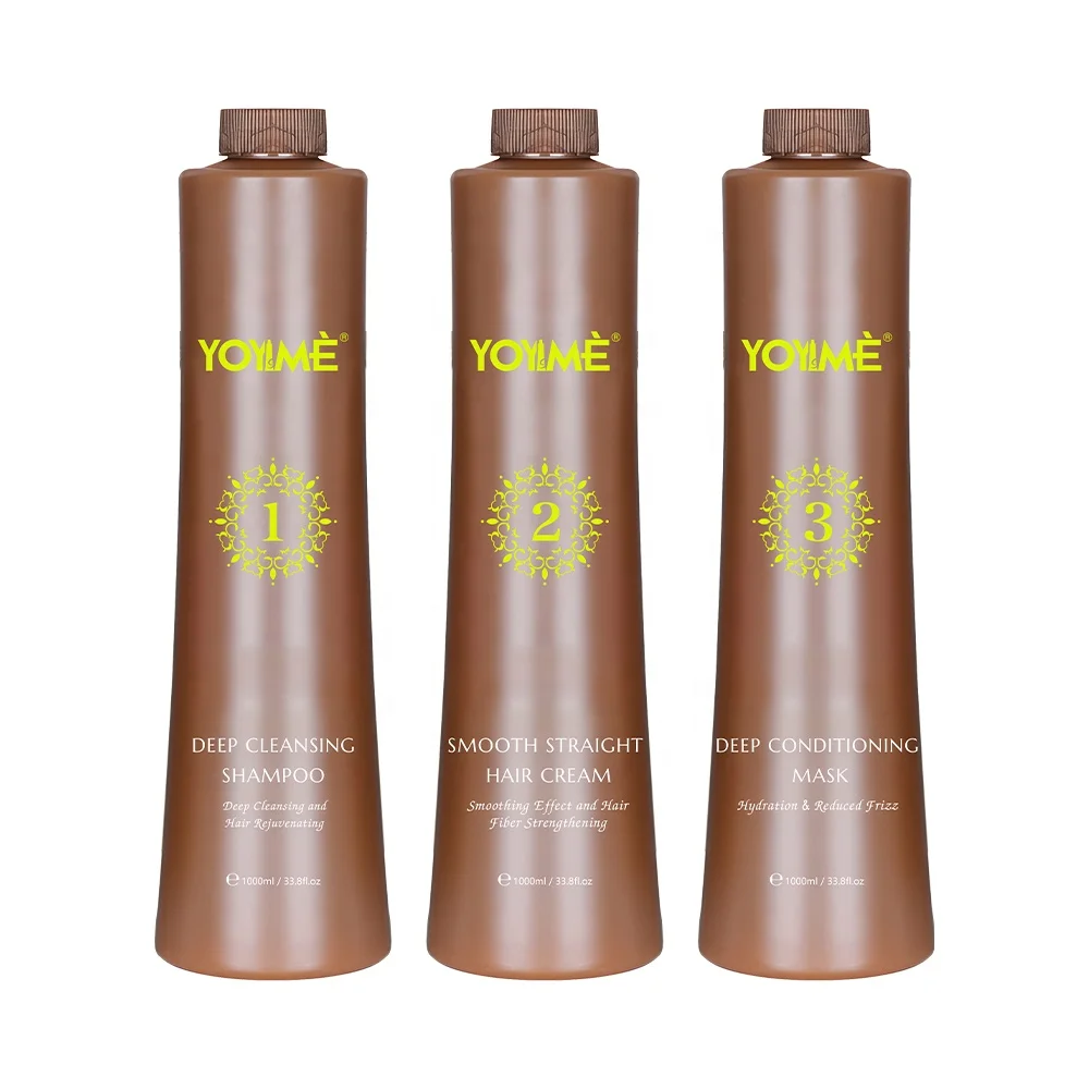 Creat your brand global brazilian proteins keratin hair smoothing straightener treatment kit