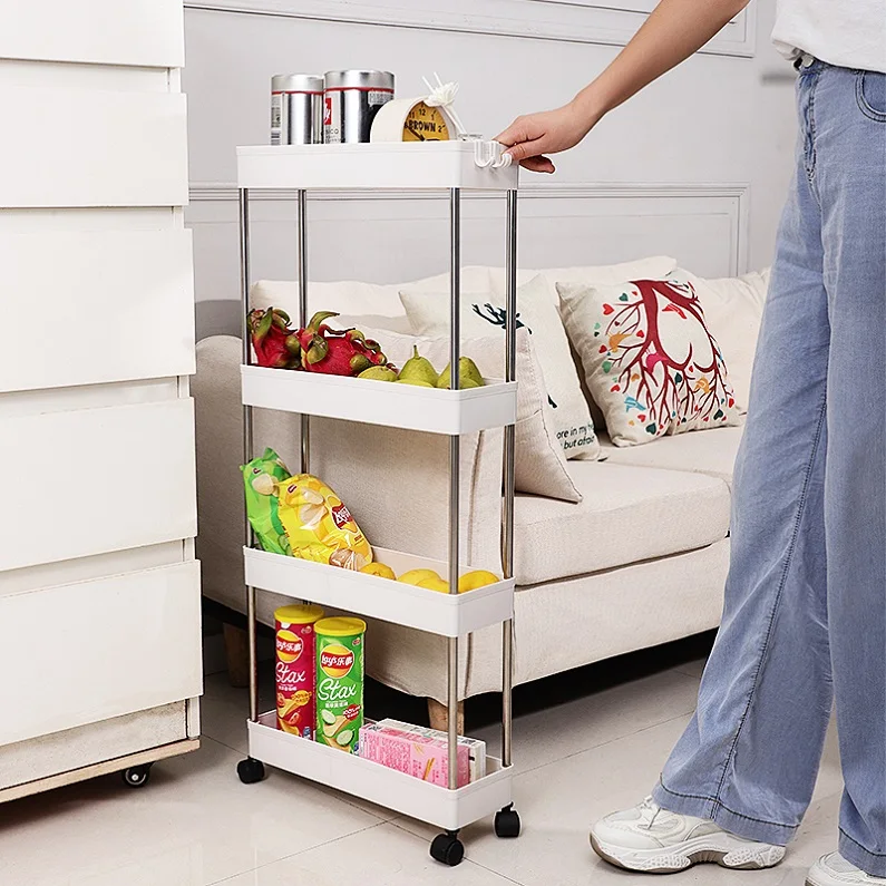 Multifunctional Use Storage Racks Shelving Units Plastic Kitchen Shelf Seasoning Rack