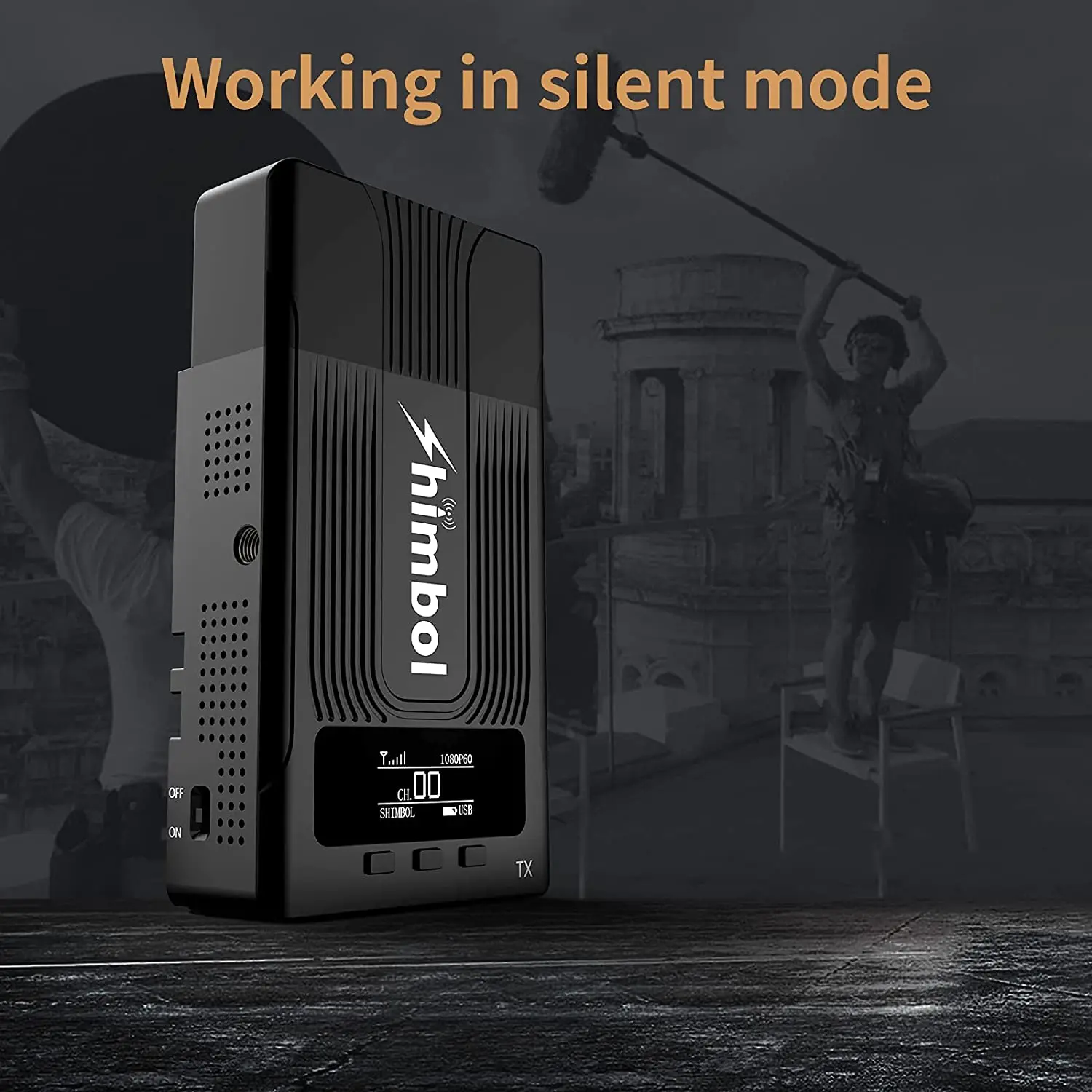  Бесшумная Беспроводная система передачи видео Shimbol 600ft 5G без