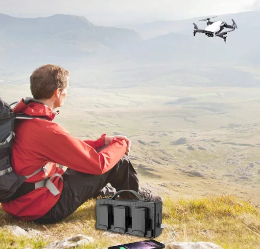  Портативная зарядная станция Smatree совместима с аккумуляторами DJI Mavic Air мощностью 158